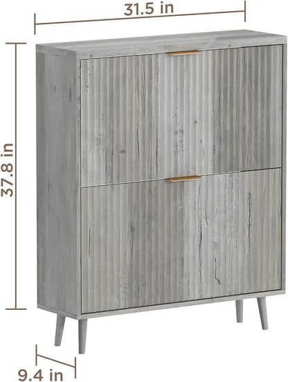 Shoe Cabinet Storage, Modern Freestanding Organizer - Image 2