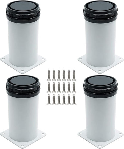Set of 4 Adjustable Furniture Legs 6 Inch, Stainless Steel Furniture Legs by Kyuionty