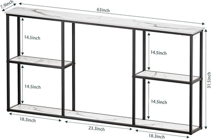 WOHOMO Console Table, Small Modern Entryway Table - Image 3