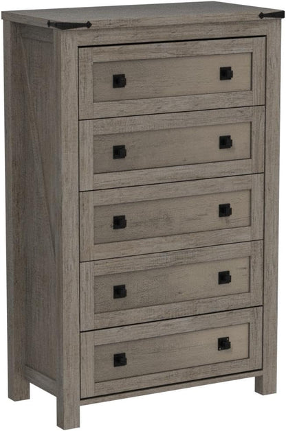 T4TREAM Farmhouse 5 Drawers Dresser Chests - Image 4
