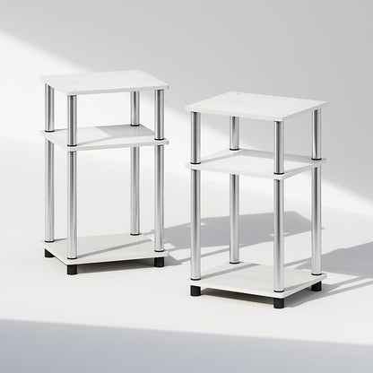Furinno Just 3-Tier Turn-N-Tube Open Storage Nightstand, Plastic Poles - Image 7