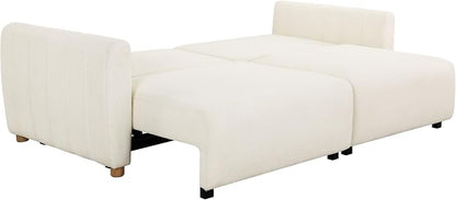 Serta Galway 91.7" Convertible Sleeper Sofa, Queen Size, Wall-Hugging - Image 4