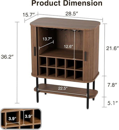 FiveWillowise Coffee Bar Cabinet - Image 2