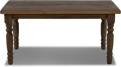 Grain Wood Furniture Valerie Original Solid Wood 63" Dining Table, Rustic Walnut - Image 4