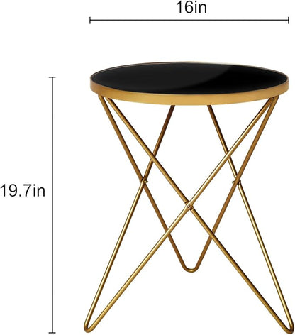 HLR Modern Round Side Table, End Table - Image 2