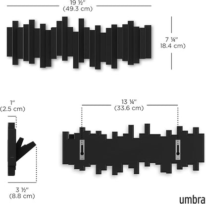 Umbra Sticks Wall-Mounted Coat Rack Rail Hook - Image 3