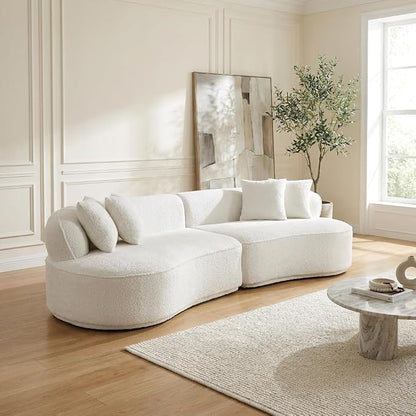 Compressed C-Shaped Sectional Sofa, 2-Box Easy Delivery, No Tools Assembly by szlizccc
