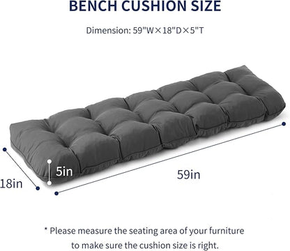 IPYNBAP Outdoor Bench Cushion, Waterproof Bench Cushion - Image 2