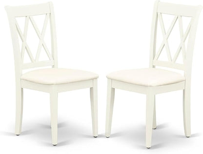East West Furniture CLC-LWH-C Clarksville Kitchen Dining Chairs by EastWestFurniture