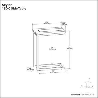 SIMPLIHOME Skyler C-Side Table - Image 13