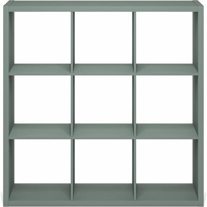 Furinno Cubicle Book Shelf, 9-Cube Bookshelf, Extra Thick Frame Reversible - Image 8