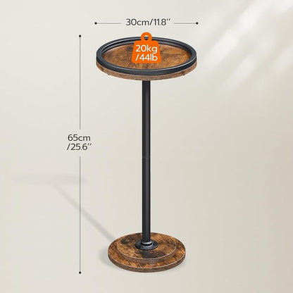 HOOBRO Small Round Side Table, Drink Table, Coffee Martini Table - Image 3