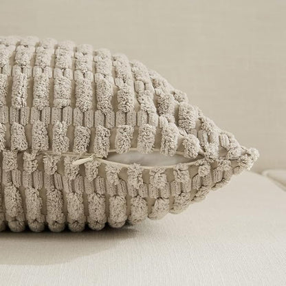 Fancy Homi 4 Packs Decorative Throw Pillow Covers - Image 3