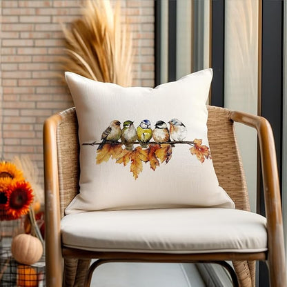 RABUSOFA Fall Outdoor Pillow Covers 18x18 Inch Waterproof Outdoor Thanksgiving - Image 5