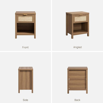 SICOTAS Rattan Nightstands Set of 2 - Image 8