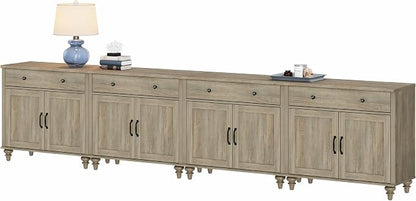 WAMPAT Farmhouse TV Stand for 85 inch TV - Image 7