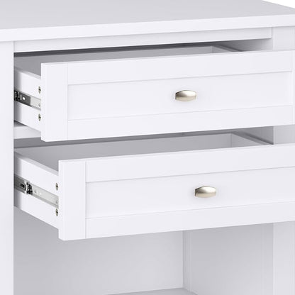 SIMPLIHOME Warm Shaker Bedside Table - Image 7