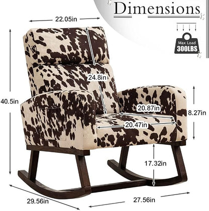 HCHAIRH Rocking Chair Nursery, Nursing Rocker Armchair - Image 2