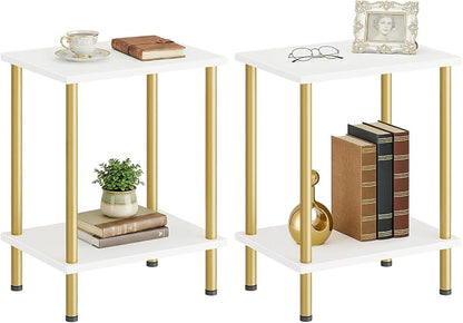 HOOBRO End Tables Set of 2, Small Side Table, Nightstand - Image 7