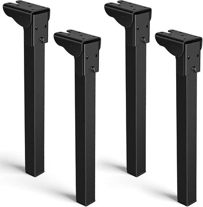 4 Pack 12" Folding Table Legs, Heavy Duty Metal Furniture Legs 12" Adjustable by Unknown