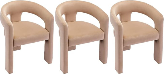 VESCASA Velvet Barrel Dining Chair by VESCASA
