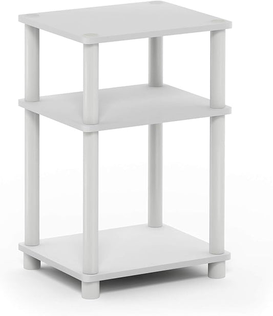 Furinno JUST Side Table, 3-Tier End Table, Open Shelves Night Stand, Bedside by Furinno-FitsYourSpaceFitsYourBudget