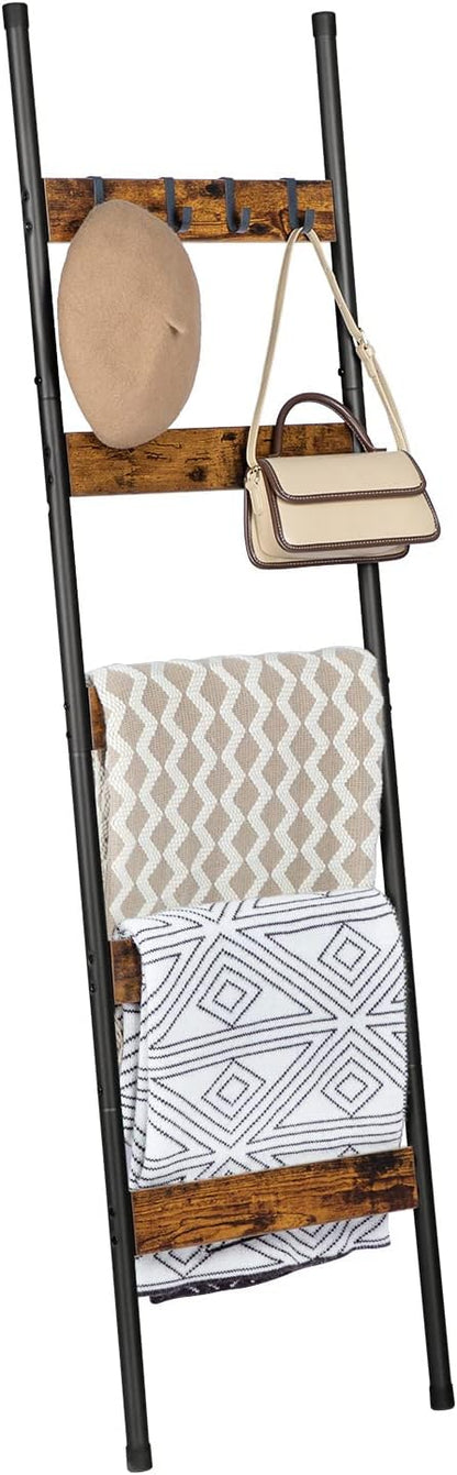HOOBRO Blanket Ladder, 5-Tier Towel Rack - Image 8