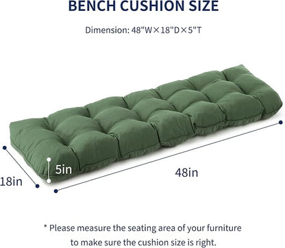 IPYNBAP Outdoor Bench Cushion, Waterproof Bench Cushion - Image 2