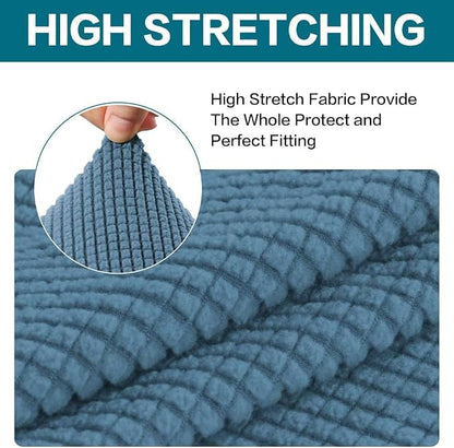 Turquoize Stretch Sofa Slipcover 2 Pieces Sofa Cover Couch Cover - Image 4