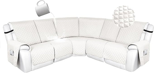 HDCAXKJ 100% Waterproof Reclining Sectional Couch Covers L Shape Recliner Sofa by HDCAXKJ