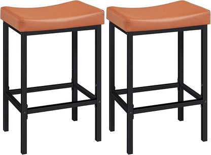 HOOBRO Bar Stools, Counter Height Stools, Saddle Barstools by HOOBRO