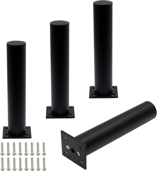 4 Pack Adjustable Furniture Legs Round 1.5" Dia Thickened Aluminum Alloy Sofa by Kyuionty