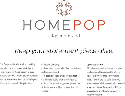 Homepop Home Decor | Upholstered Round Velvet Tufted Foot Rest Ottoman | Ottoman - Image 10