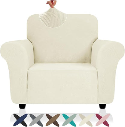 ZNSAYOTX Super Stretch Chair Slipcover, New Striped Sofa Chair Covers by ZNSAYOTX