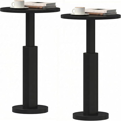 LAATOOREE Small Round Side Tables Set of 2, Drink Tables, Accent Coffee Tables by LAATOOREE