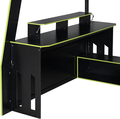 Full Size Wood Esports Loft Bed - Image 7