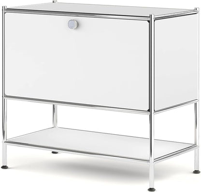 Metal Sidetable with Flap Door, 27.5" Height by SIMPLINK