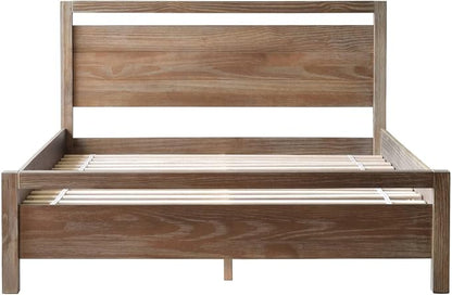 Grain Wood Furniture Loft Full Size Solid Wood Bed, Weathered Pine - Image 3