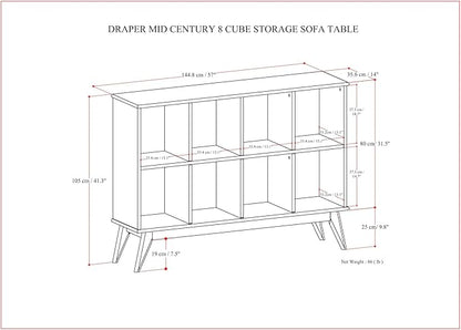 SIMPLIHOME Draper Console Table - Image 3
