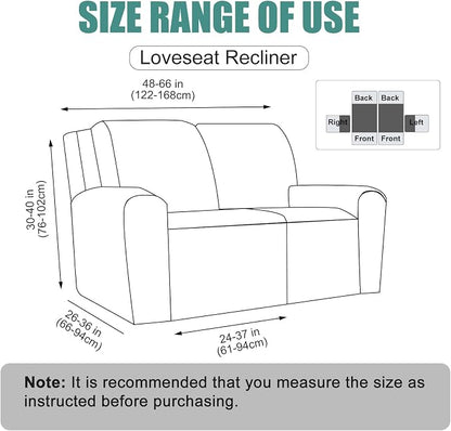 Genina Recliner Loveseat Cover Stretch Couch Covers Sofa slipcover - Image 6