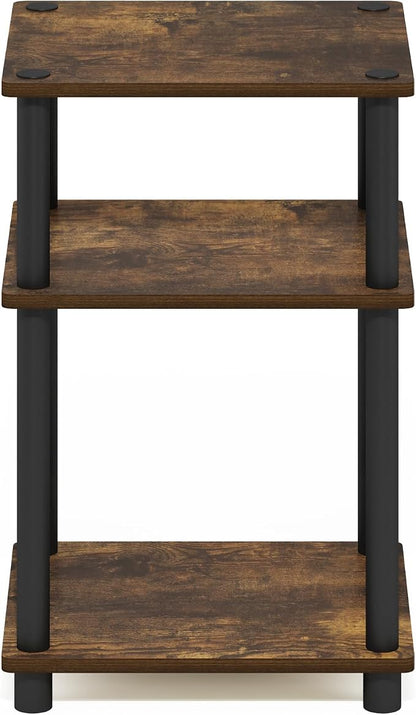 Furinno JUST Side Table, 3-Tier End Table, Open Shelves Night Stand, Bedside - Image 8