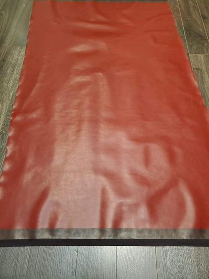 NAT LEATHERS | Burgundy Soft Faux Vegan Leather Fabric Sheet PU | 4 Yards Cut - Image 3