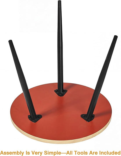VECELO Modern Side Table, Round Small End Table, Exclusively Designed - Image 6