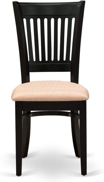 East West Furniture ANVA3-BLK-C 3 Piece Modern Dining Table Set Contains a - Image 6