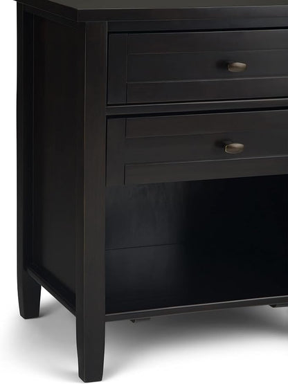 SIMPLIHOME Warm Shaker Solid Wood 24 inch Wide Transitional-Style Bedside - Image 8