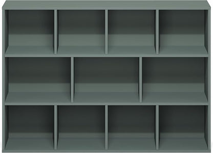 Furinno LUDER Book Shelf, 11-Cube Bookshelf, Reversible Bookcase, 9.4 x 29.1 x - Image 8