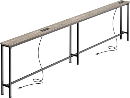 SUPERJARE 102.3 Inch Sofa Table by SUPERJARE