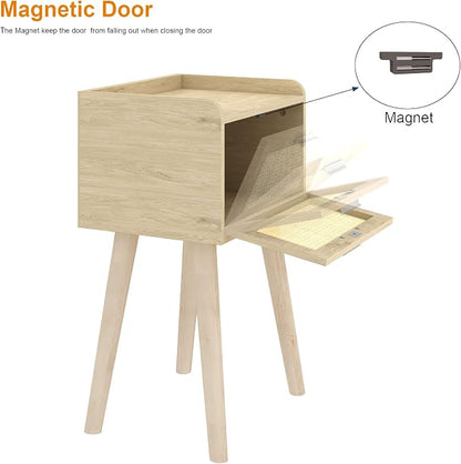 LAATOOREE Nightstand Set of 2, Small Bedside Table, End Table - Image 5
