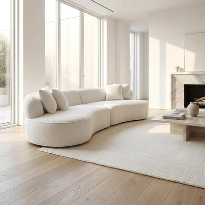 Compressed C-Shaped Sectional Sofa, 2-Box Easy Delivery, No Tools Assembly - Image 3