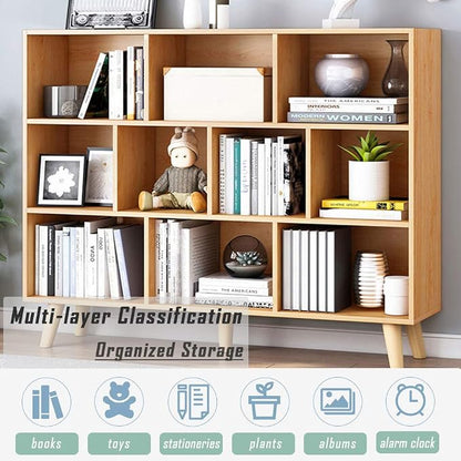 IOTXY Wooden Open Shelf Bookcase - Image 4